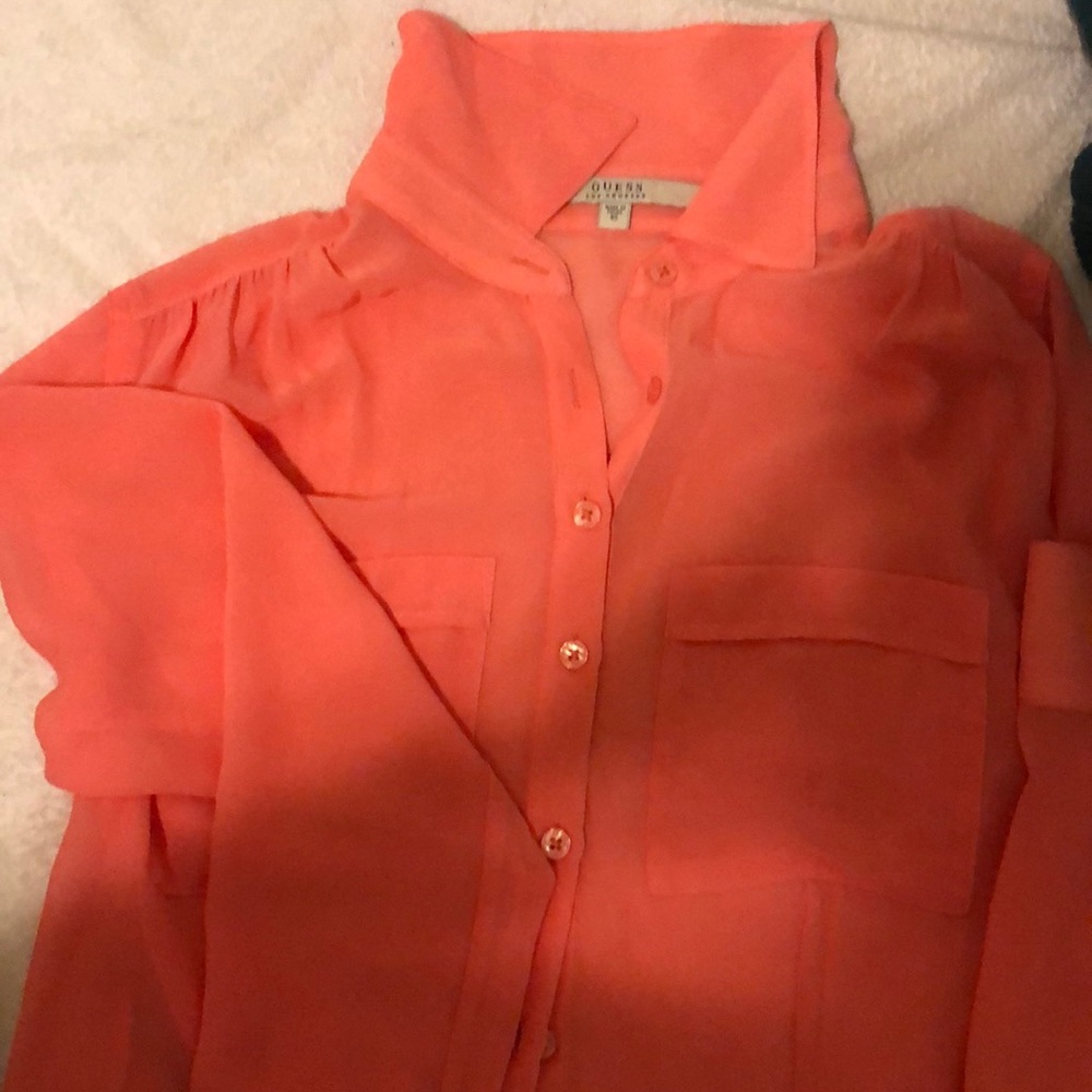 NWOT salmon colored blouse Size XS